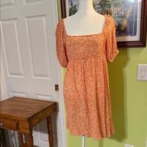 Billabong Floral Orange Dress